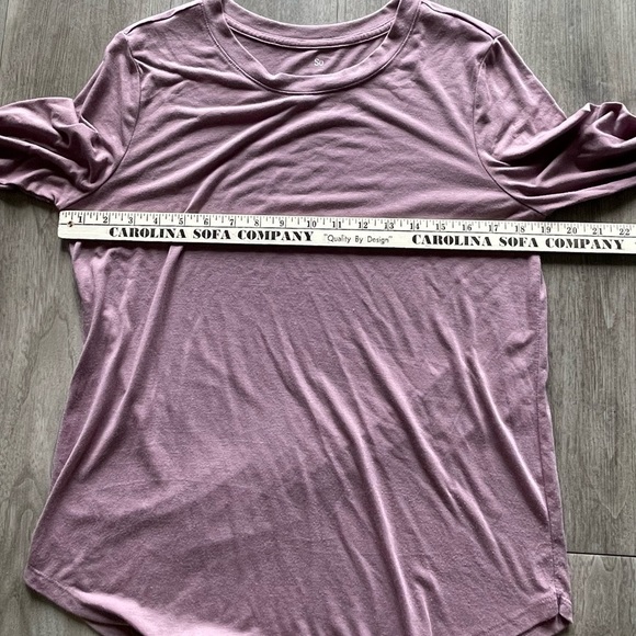 SO Favorite Long Sleeve Crew Neck Light Purple Juniors Medium - Picture 4 of 6